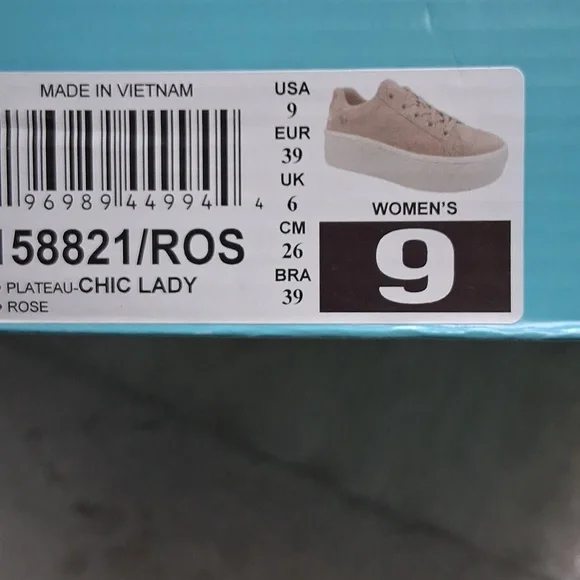 Martha STEWART SKECHERS PLATForm Suede Sneakers in ROSE PINK SIZE 9 - Picture 6 of 6